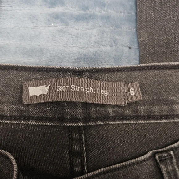 Levis 505 Black Straight Leg Jeans! - Picture 4 of 9
